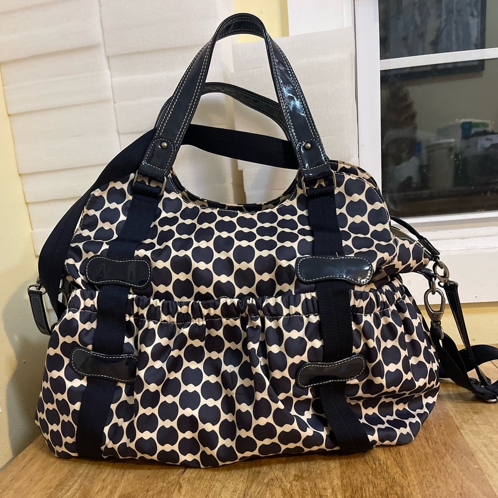 Stylish Black and Cream Women's Bag